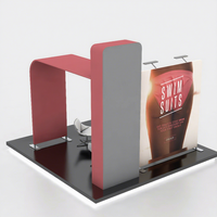 Stand d'exposition modulaire personnalisé en aluminium 10x10 pieds avec toile tendue pour salon professionnel