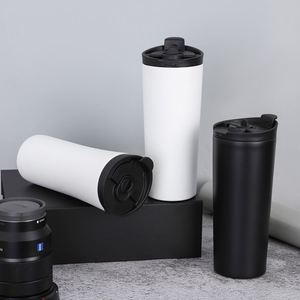 20oz Straight Sublimation Blank <b>Mug</b> Heat Retention 304 Steel Vehicle Training Cup Anti-spill Thread Lid <b>Large</b> Quantity Supply - Product Image 3