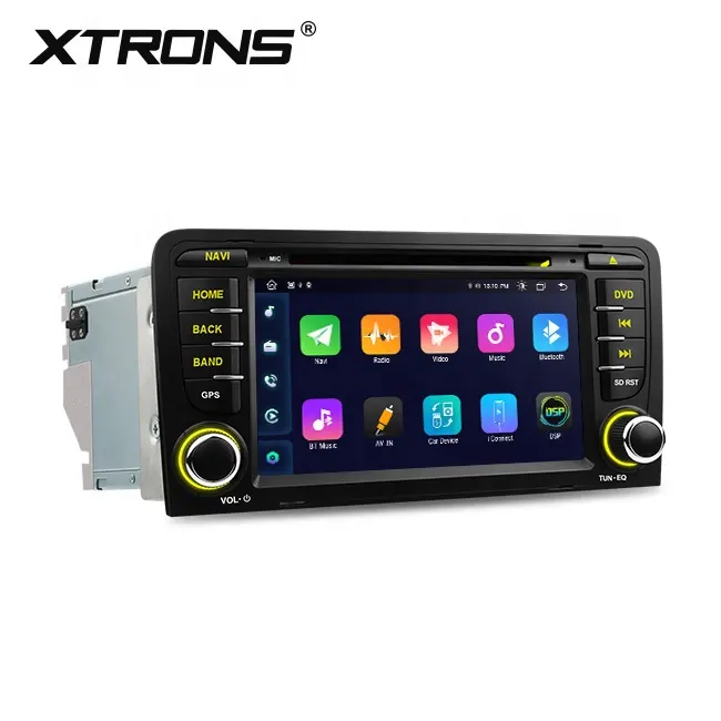 XTRONS çift din dokunmatik ekran araç DVD oynatıcı vcd cd mp3 mp4 oynatıcı audi a3 GPS/RADYO/SES