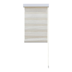 Stores enrouleurs zébrés en tissu de lin design tendance avec rail en aluminium - Product Image 4