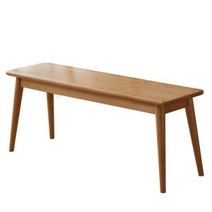 Banc long en bois massif, bois de cerisier, design moderne minimaliste, meubles de salle à manger, design durable - Product Image 5