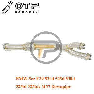 Tuyau d'échappement OTP pour BM 5er E39 520d 525d 530d <span class=keywords><strong>525td</strong></span> 525tds M57 tuyau de descente haute Performance SUS304 en acier inoxydable - Product Image 2