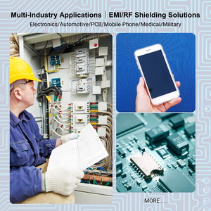 Cinta de tela de protección EMI recubierta de níquel/cobre ultraconductora, pegatina adhesiva troquelada para productos eléctricos y electrónicos - Product Image 6