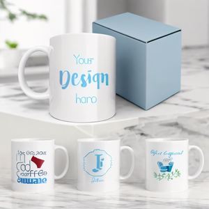 Taza Mágica Negra de Cerámica de 300ml (11oz) con Logotipo Personalizado, Sensible al Calor, Sublimación, Cambia de Color con Agua Caliente - Product Image 1
