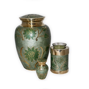 Jolie urne de crémation en forme de fleur argentée, conteneur de cendres humaines métalliques, Premium Pure souvenir - Product Image 4