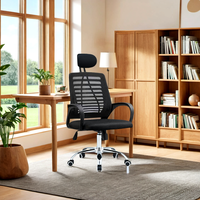 Chaises à bras pivotant mobilier de bureau chaise en maille économique chaise de jeu silla cadre en plastique et accoudoir en Nylon