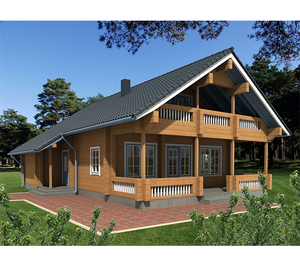Colorful Simple Rural Large Villa Living Room Garden Wood Modern Prefab Log Cabin Leisure Wooden House