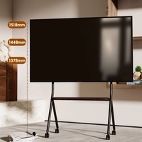 Soporte de carrito de TV para uso en oficina, carrito de TV para pantalla de 32-70 pulgadas, soporte de TV móvil, 132lbs