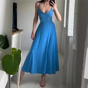 nice quality plain trap high waist fitted sexy one piece bodycon long dinner dresses women elegant ball gown