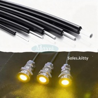 Fibre optique étanche IP68 2,0 mm Mitsubishi à extrémité lumineuse noire pour plafond étoilé de piscine
