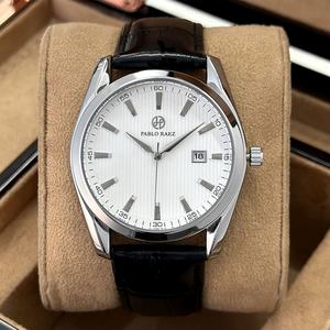 Reloj de Cuarzo con Correa de Cuero de Lujo Nuevo 2025 para Hombre y Mujer, Resistente al Agua, con Esfera Luminosa, Nuevo Diseño OEM ODM, Caja de Aleación - Product Image 1