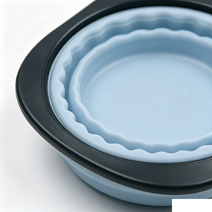 Bol pliable en silicone pour animaux de compagnie, pour nourriture et eau, portable, pliable, pour chiens et chats, utilisation en intérieur - Product Image 3