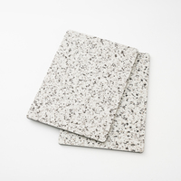 Panneau composite aluminium-marbre 4 mm 1220x2440 mm aspect pierre ivoire, revêtement PVDF pour décoration murale extérieure de villa
