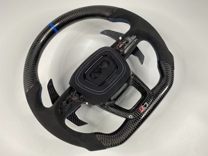 Volant de voiture de haute qualité adapté pour <span class=keywords><strong>Audi</strong></span> A4 S4 <span class=keywords><strong>Rs4</strong></span> S3 Rs3 volant personnalisé en Fiber de carbone - Product Image 3