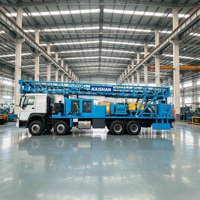 Équipement de forage industriel pour eaux souterraines, machine de forage à entraînement supérieur 600-900m CE ISO9001 montée sur camion MTD-900C