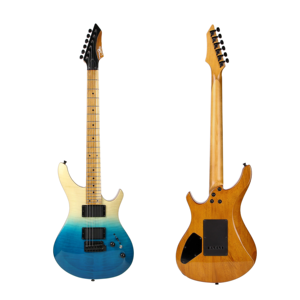 Best-selling ST electric guitar with multiple color panels, painted finish, small dual-arm tremolo bridge, and 5-position switch - Product Image 4