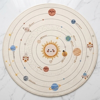 Tapis amovible et lavable à double couche, style dessin animé, mignon et esthétique, en fausse fourrure de cachemire, pour salon et chambre d'enfant