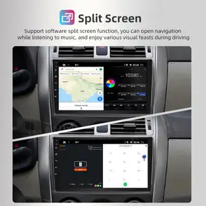 Moniteur de voiture lecteur multimédia Mp5 9 pouces 1 Din Navigation universelle Android autoradio