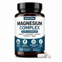 Capsules de complexe de magnésium, complément multi-magnésium, mélange minéral pour le bien-être quotidien, marque privée, fabricant OEM, formule personnalisée