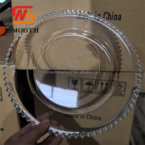 <span class=keywords><strong>Assiettes</strong></span> <span class=keywords><strong>de</strong></span> présentation carrées en plastique PP lisses, durables, réutilisables, à motif ajouré, pour la décoration d'événements et <span class=keywords><strong>de</strong></span> fêtes - Product Image 6