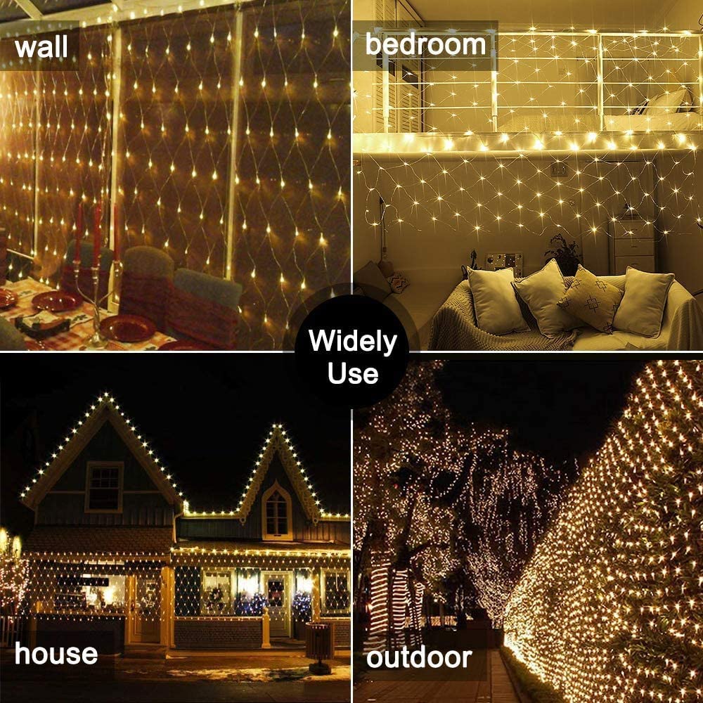 Dachan LED Net String Lights - Christmas Garland Fairy Lights for Wedding Decoration