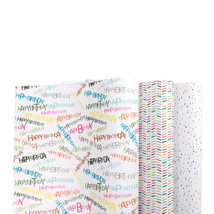 Papel de embalaje de regalo personalizado Papel de regalo Rosa Papel de regalo de cumpleaños Papel de regalo - Product Image 1