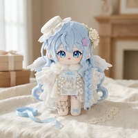 Poupée en peluche Anime Lolita, jouet en peluche rembourré en coton PP doux, robe en dentelle, cadeau de collection, vente en gros personnalisée