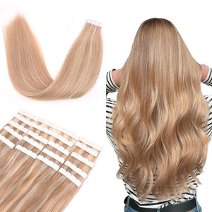 Extensiones de Cabello Chino al por Mayor OEM de Fábrica, Mini Cinta Adhesiva Invisible, Cabello Virgen Remy de Doble Trama, Grado Superior Natural, Todos los Colores - Product Image 1