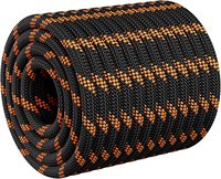 Corde d'escalade statique en polyester haute résistance Forrek 10 mm, tressée 48 brins, camouflage, pour arboriculture, escalade sur arbre et sauvetage