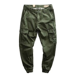 Pantalones Cargo de Algodón para Hombre, de Alta Calidad, con Múltiples Bolsillos, Estilo Casual, con Logotipo Personalizado, al por Mayor - Product Image 3