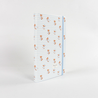 Carnet A5s en cuir PU, couverture rigide, imprimé ours mignon, bande élastique, journal personnalisé