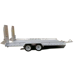 Remorque à double essieu auto-basculante galvanisée pour <span class=keywords><strong>mini</strong></span>-chargeuse compacte et excavatrice - Product Image 2