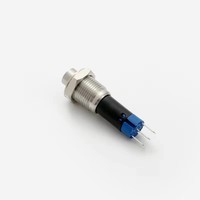 Interrupteur à bouton-poussoir sans éclairage en acier inoxydable de 10 mm (PM10H-11Z/S, CE, ROHS)
