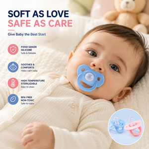 Sucette pour bébé TOPIN sans BPA, en <span class=keywords><strong>silicone</strong></span> de qualité alimentaire, douce comme un sein, transparente SBP-D005 pour nouveau-nés et nourrissons - Product Image 3
