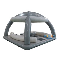 Jouets gonflables personnalisés d'eau d'oasis d'île flottante pour des équipements de divertissement flottants de yacht