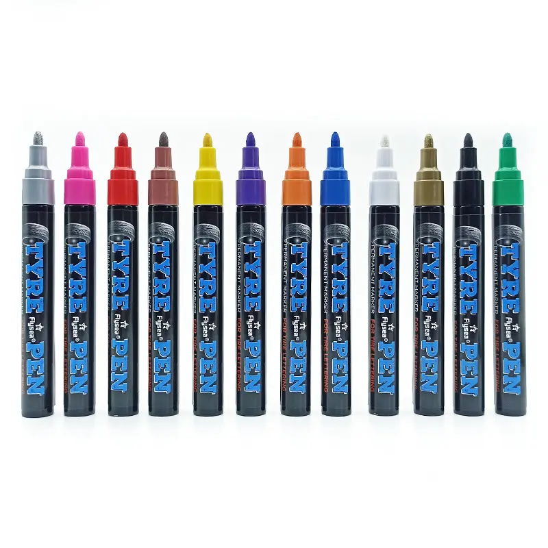 Su geçirmez güçlü boyama oto aksesuarları için boya kalemi araba lastiği boya kalemi DIY çizim işaretleyici