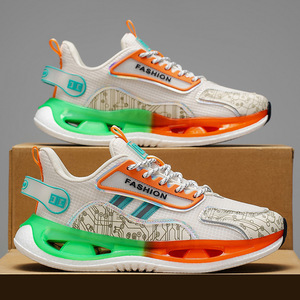 Chaussures de sport légères et amorties pour jeunes, printemps-automne, avec semelles souples, idéales pour les étudiants et les hommes, style marche. - Product Image 5