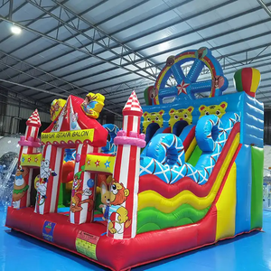 Château gonflable coloré brillant en PVC, équipement d'amusement intérieur, toboggan, magnifique château gonflable pour enfants - Product Image 3