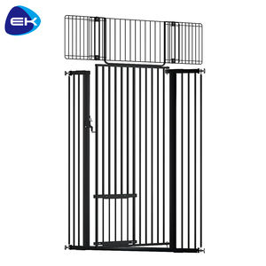 Puerta de seguridad para perros, puerta para mascotas, valla de escalera para puertas, escaleras, corralito ajustable para interiores, seguridad para mascotas, puerta retráctil para mascotas - Product Image 2