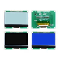 Modul Layar LCD Grafis XLW 128x64 Dot Matrix ST7567 Antarmuka SPI Suhu Lebar Warna Biru Hitam Abu-abu Kontras Tinggi