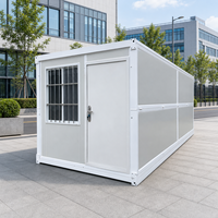 Maison préfabriquée en acier certifiée CE, robuste, isolée, modulaire, conteneur habitable pliable