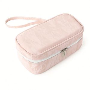 Pochette de rangement cosmétique personnalisée en tissu de plongée imperméable, organiseur de maquillage de voyage pour les vacances, cadeaux promotionnels professionnels - Product Image 3