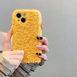 Funda de TPU para Teléfono Celular <span class=keywords><strong>iPhone</strong></span> 17 Pro Max, Color Sólido Invernal, Felpa de Peluche Suave - Product Image 3