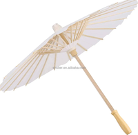 Parapluie de mariage en papier éthiopien personnalisé tout design logo Parapluie artisanal uni fait à la main avec manche en bois