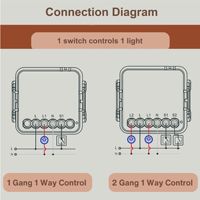 Interrupteur intelligent Zigbee pour module relais encastré, contrôle vocal via application, réglage de la minuterie, IP20, PC ignifuge pour gradation LED