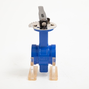 วาล์วผีเสื้อแบบมีร่องเหล็กหล่อ DN65 แบบใช้มือสำหรับสื่อของเหลว - Product Image 3