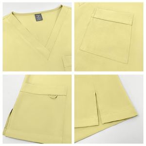 Ensemble d'uniformes médicaux de haute qualité pour infirmières, en polyester et élasthanne, unisexe, pour hôpitaux, infirmiers et personnel médical - Product Image 2