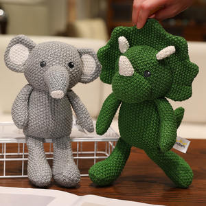 25 cm 20 <span class=keywords><strong>animaux</strong></span> en peluche tricotés différents, zoo, forêt, <span class=keywords><strong>ferme</strong></span>, <span class=keywords><strong>animaux</strong></span> marins, crochet, éléphant, lapin, dinosaure, <span class=keywords><strong>animaux</strong></span> - Product Image 6