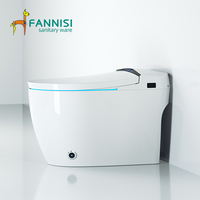 Toilettes intelligentes électriques, toilettes automatiques à poser au sol pour salle de bain