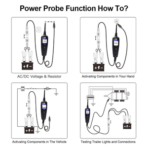 JDiag <span class=keywords><strong>Power</strong></span> <span class=keywords><strong>Pro</strong></span> P100-probador de sistema de circuito eléctrico automotriz, Nueva Generación, sonda de potencia, almacén de EE. UU. - Product Image 5